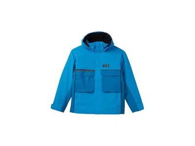 Helly Hansen Jr Powder Lt Jacket (big Kid) Kid's Coat Neptune : 11 Big Kid, Polyamide In Blue
