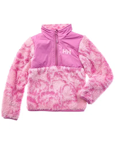Helly Hansen Kids' K Champ 1/2-zip Midlayer Fleece In Pink