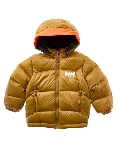 Helly Hansen Kids' K Isfjord Down Winter Jacket In Brown