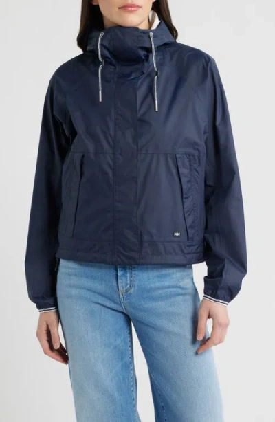 Helly Hansen Koster 2.5-layer Waterproof/windproof Rain Jacket In Blue