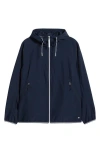 Helly Hansen Koster Waterproof Hooded Rain Jacket In 597 Navy