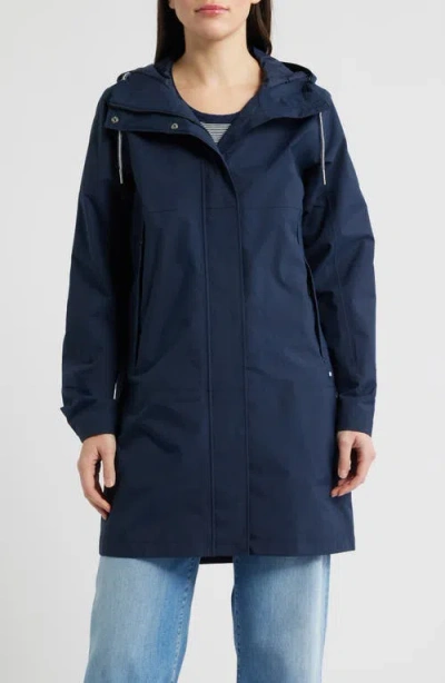 Helly Hansen Koster Waterproof Hooded Raincoat In Blue