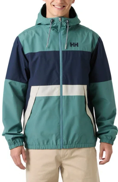 Helly Hansen Koster Waterproof Rain Jacket In Green