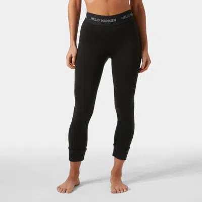 Helly Hansen Lifa Merino 3/4 Pant In Black