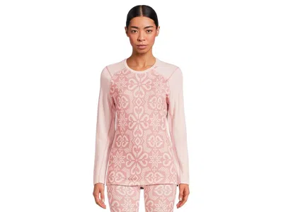 Helly Hansen Lifa Merino Midgra Crew In Pink