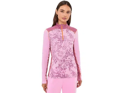 Helly Hansen Lifa Merino Midweight Gra 1/2 Zip Women's Sweater Cherry Blossom New Nordic: Lg, Wool In Pink