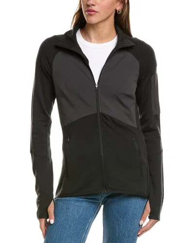 Helly Hansen Lifa Merino Wool-blend Midlayer In Black