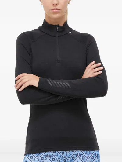 Helly Hansen Lifa® Zip-detail Base Layer In Black