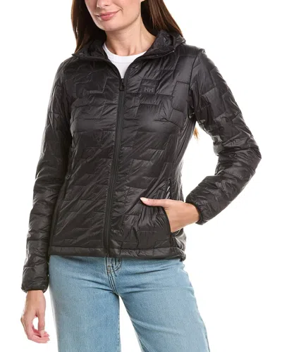 Helly Hansen Lifaloft Hooded Insulator Jacket In Black