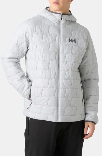 Helly Hansen Lifaloft Hooded Insulator Jacket In Gray