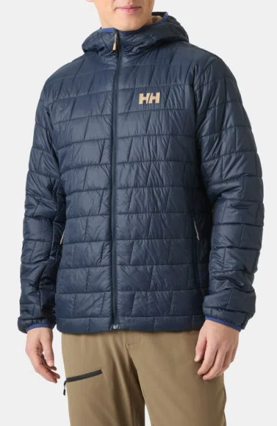 Helly Hansen Lifaloft Hooded Insulator Jacket In Blue
