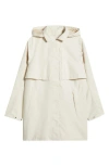 Helly Hansen Lilja Hooded Raincoat In Cream