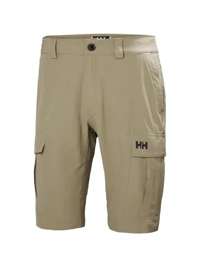 Helly Hansen Logo-detail Cargo Shorts In Neutral