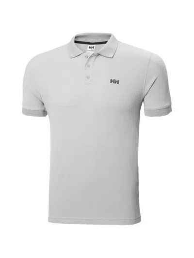 Helly Hansen Logo Polo Shirt In Gray