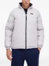 Helly Hansen Logo Puffer Jacket In Gray