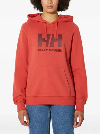 Helly Hansen Logo-print Hoodie In Red