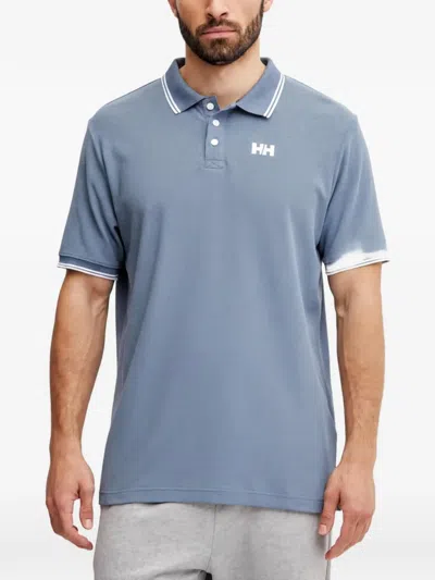 Helly Hansen Logo-print Polo Shirt In Blue