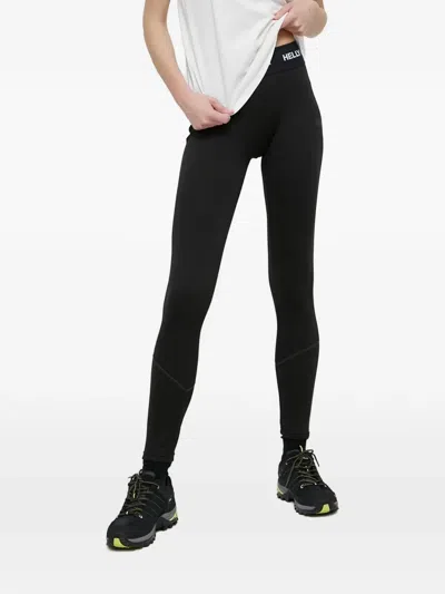 Helly Hansen Logo-waistband Leggings In Black