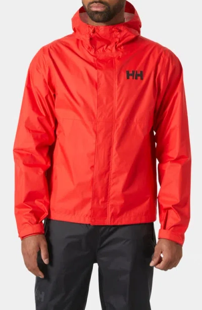 Helly Hansen Loke 2.0 Waterproof Packable Jacket In Red