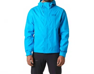 Helly Hansen Loke Rain Jacket In Cyan In Blue