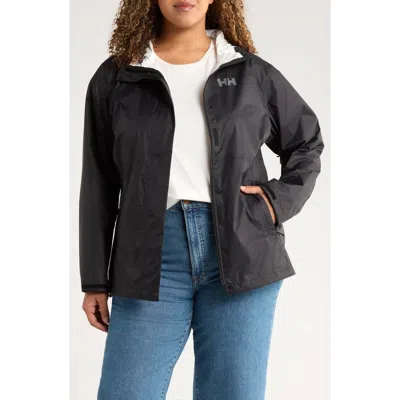 Helly Hansen Loke Windproof Waterproof Hooded Jacket In Black