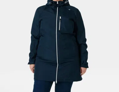 Helly Hansen Long Belfast Winter Jacket In Navy In Blue