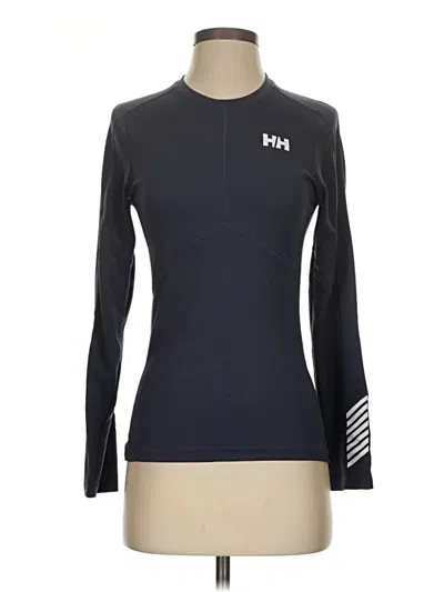Pre-owned Helly Hansen Long Sleeve T-shirt In Black