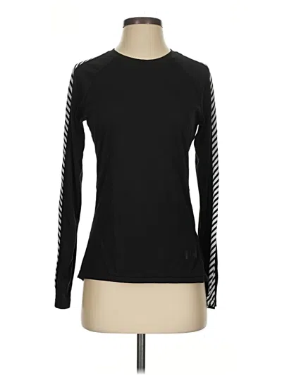 Pre-owned Helly Hansen Long Sleeve T-shirt In Black