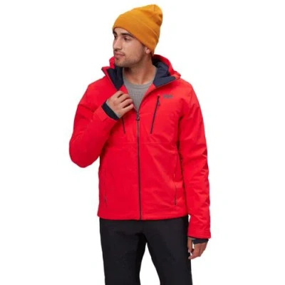 Pre-owned Helly Hansen Helly-hansen Men's Alpha 3.0 Waterproof Insulated Ski Jacket, 222 Alert Red,