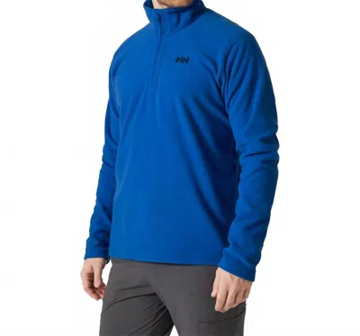 Helly Hansen Men's Daybreaker Quarter Zip Fleece Top In Cobalt In Blue