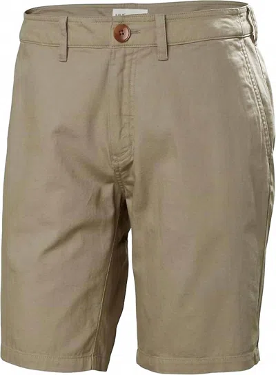 Helly Hansen Men's Dock Chino Shorts - 10" In Pebble In Brown