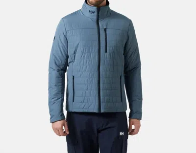 Helly Hansen Men's Insulated Crew Jacket In Washed Navy In Blue