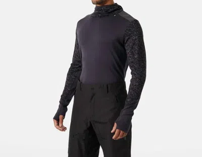 Helly Hansen Men's Lifa Merino Midw Blc Hoodie In Black Grape