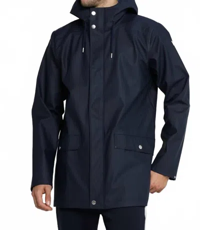 Helly Hansen Men's Moss Rain Coat In Navy In Blue