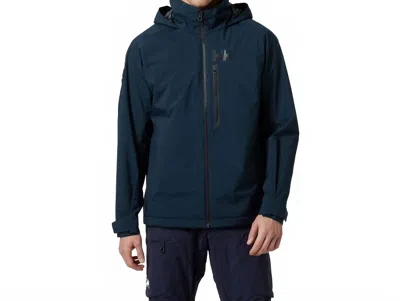 Helly Hansen Men's Racing Lifaloft Hooded Jacket In Navy In Blue