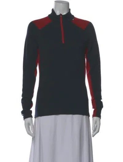 Pre-owned Helly Hansen Mock Neck Long Sleeve Top W/ Tags In Gray