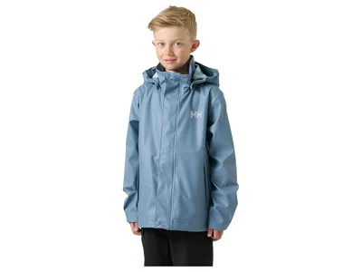 Helly Hansen Moss Jacket (big Kid) Kid's Coat Washed Navy : 10 Big Kid, Polyester In Blue
