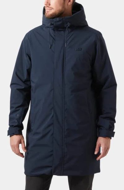 Helly Hansen Munich Waterproof Insulated Raincoat In Blue