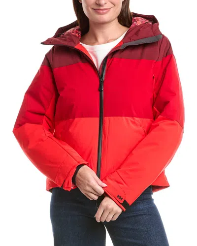Helly Hansen Nora Short Puffy Jacket In Red