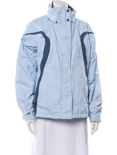 Pre-owned Helly Hansen Nylon Bomber Jacket In Blue