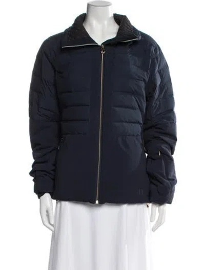 Pre-owned Helly Hansen Nylon Down Coat In Blue