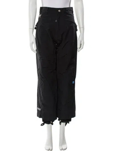 Pre-owned Helly Hansen Nylon Straight Leg Pants In Black