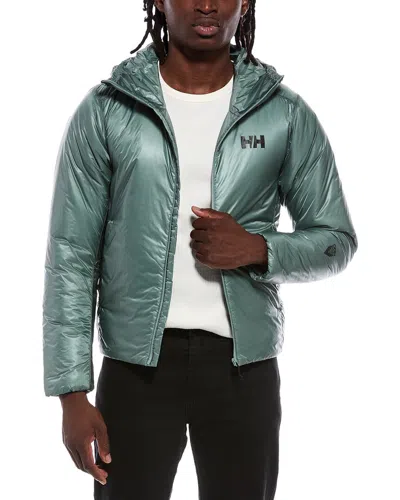 Helly Hansen Odin Everdown Hooded Jacket In Green