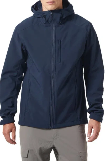 Helly Hansen Paramount Water Resistant Hooded Softshell Jacket In Blue