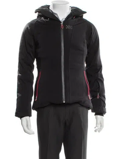 Pre-owned Helly Hansen Parka In Black
