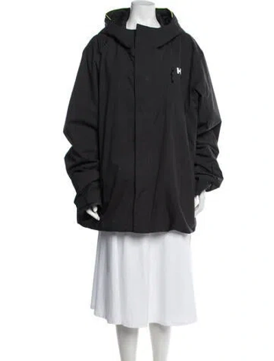 Pre-owned Helly Hansen Performance Coat In Black