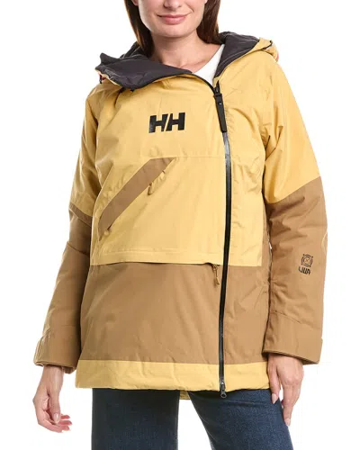 Helly Hansen Powchaser Asym Jacket In Yellow