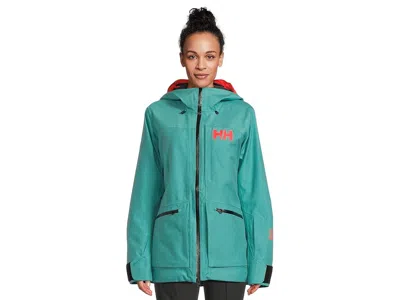 Helly Hansen Powderqueen 3.0 Jacket In Green