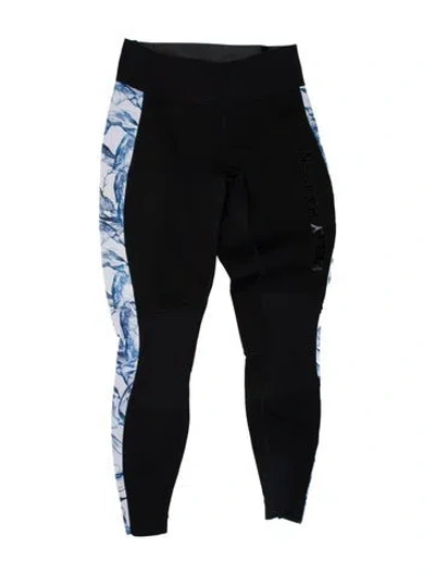 Pre-owned Helly Hansen Printed Skinny Leg Pants In Black