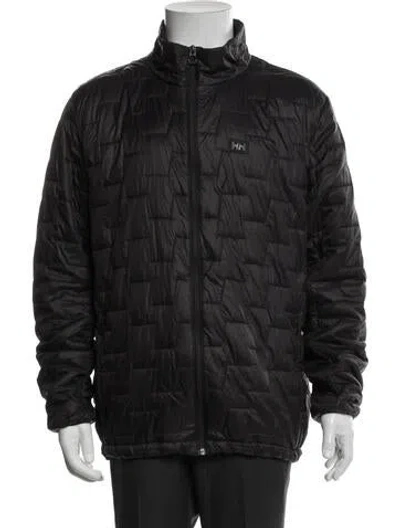 Pre-owned Helly Hansen Puffer Coat In Black